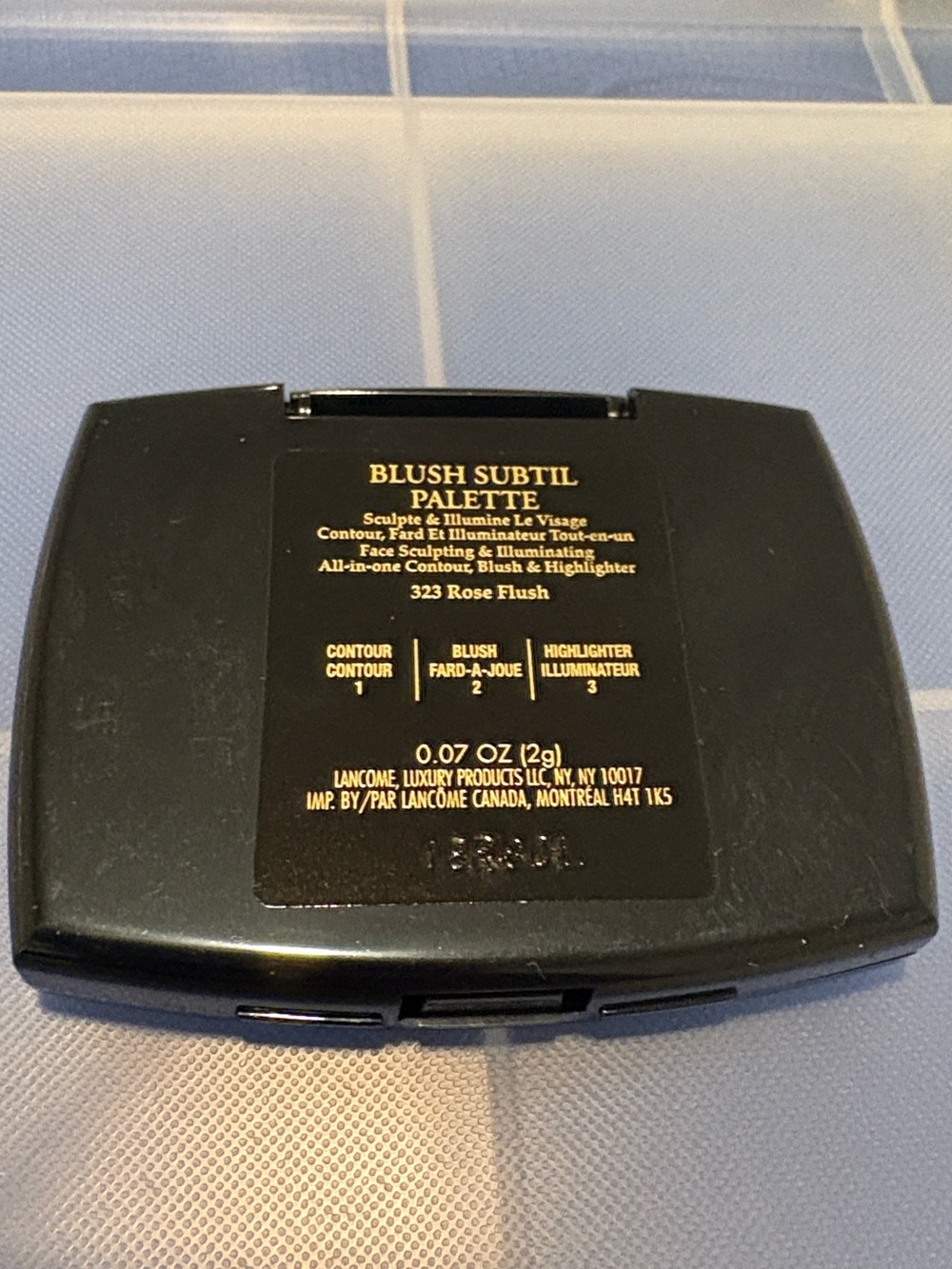 NEW [Lancôme] Subtil 3-in-1 Pallet Contour Blush Highlight Shade 323 Rose Flush - Picture 7 of 7